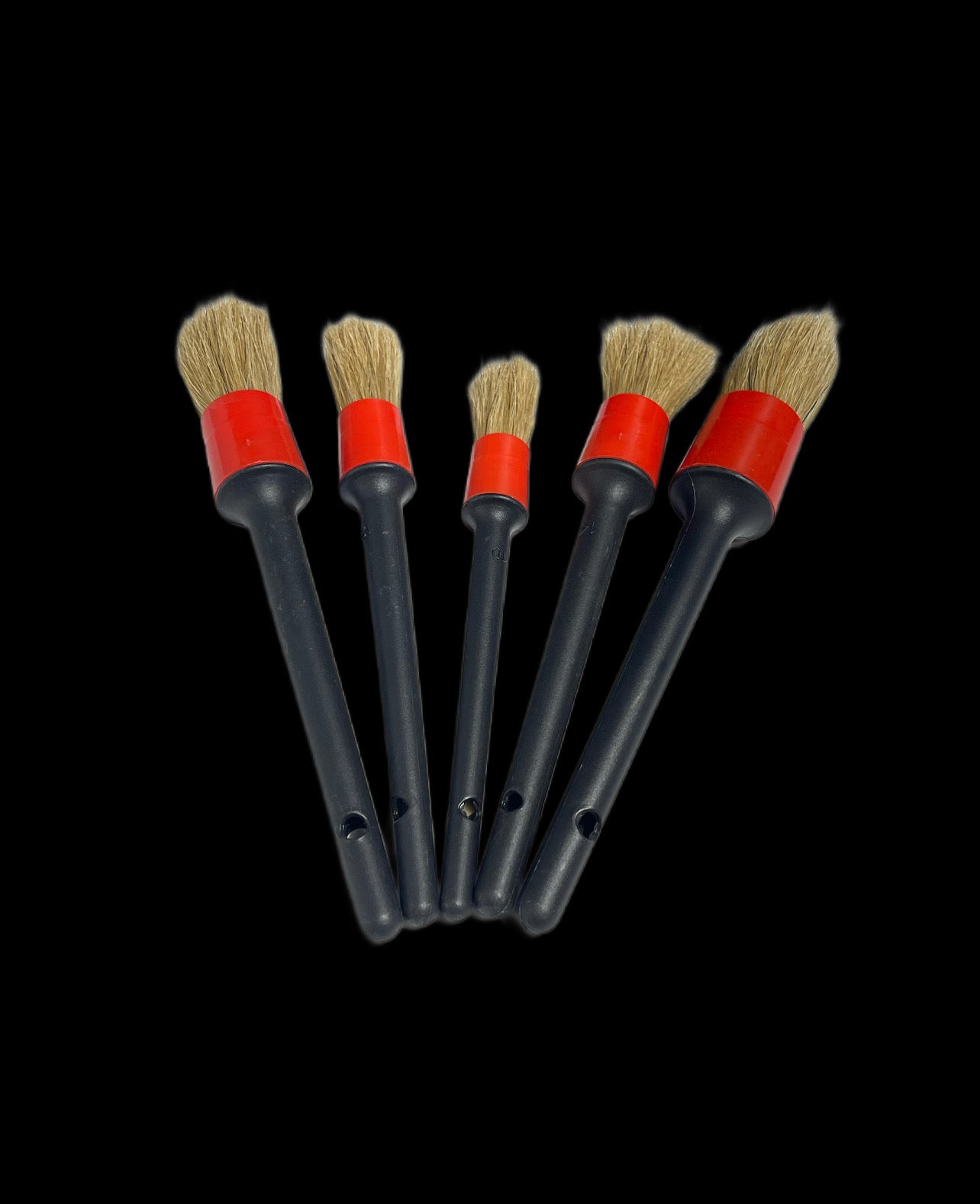 Boars Hair Bristle Detail Brush Kit